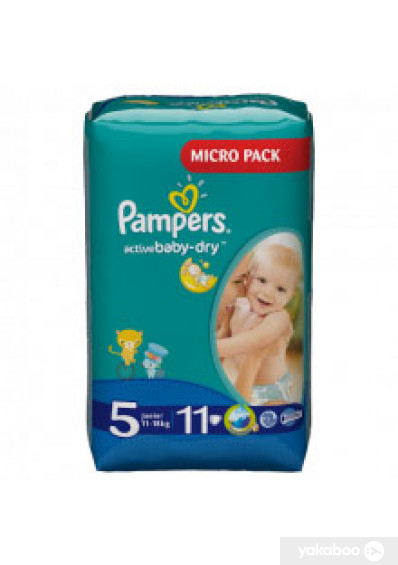 Подгузники Pampers разм.5 (Active baby) 11-18 кг №11 Производитель: Германия Procter&Gamble